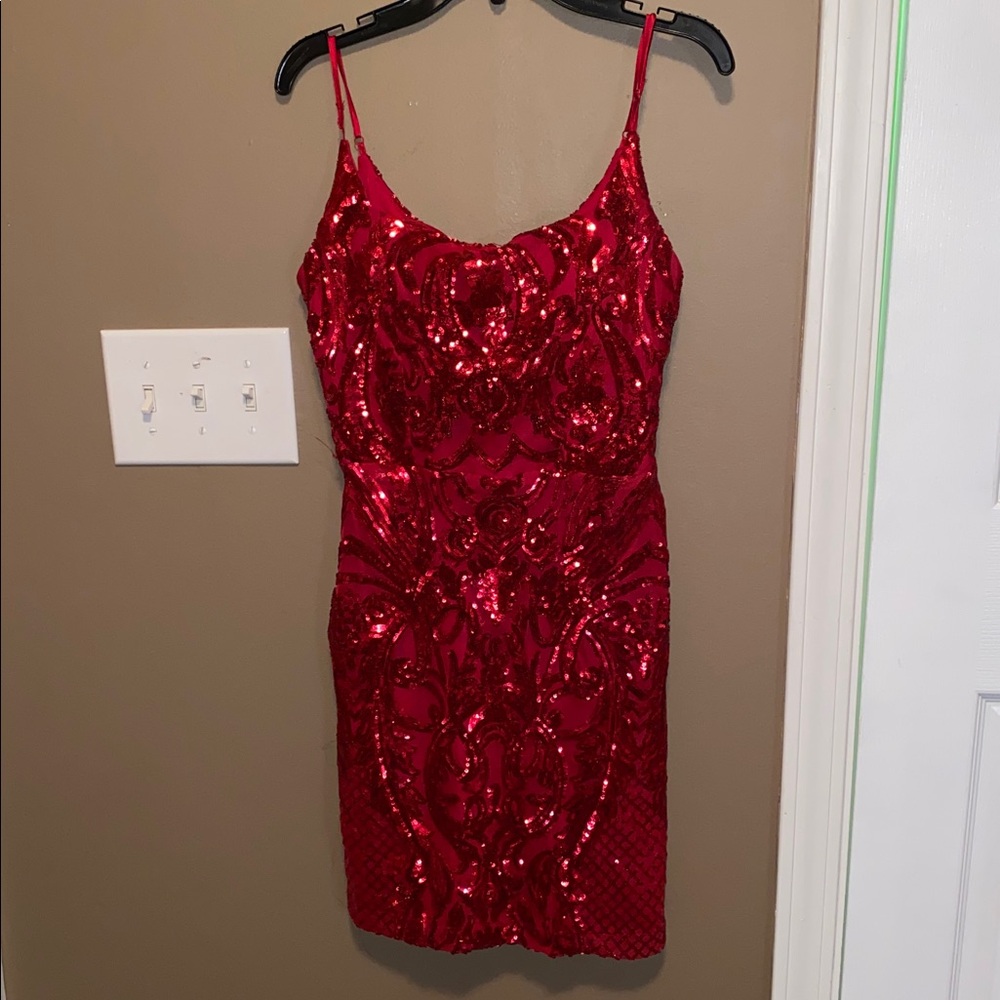 Windsor Red Sequin Dress